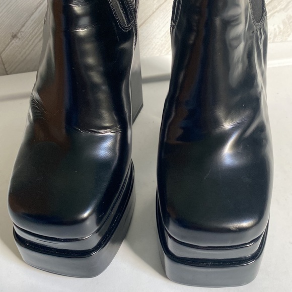 Jeffrey Campbell Kickinit platform boots black heeled 7.5 - Picture 4 of 12